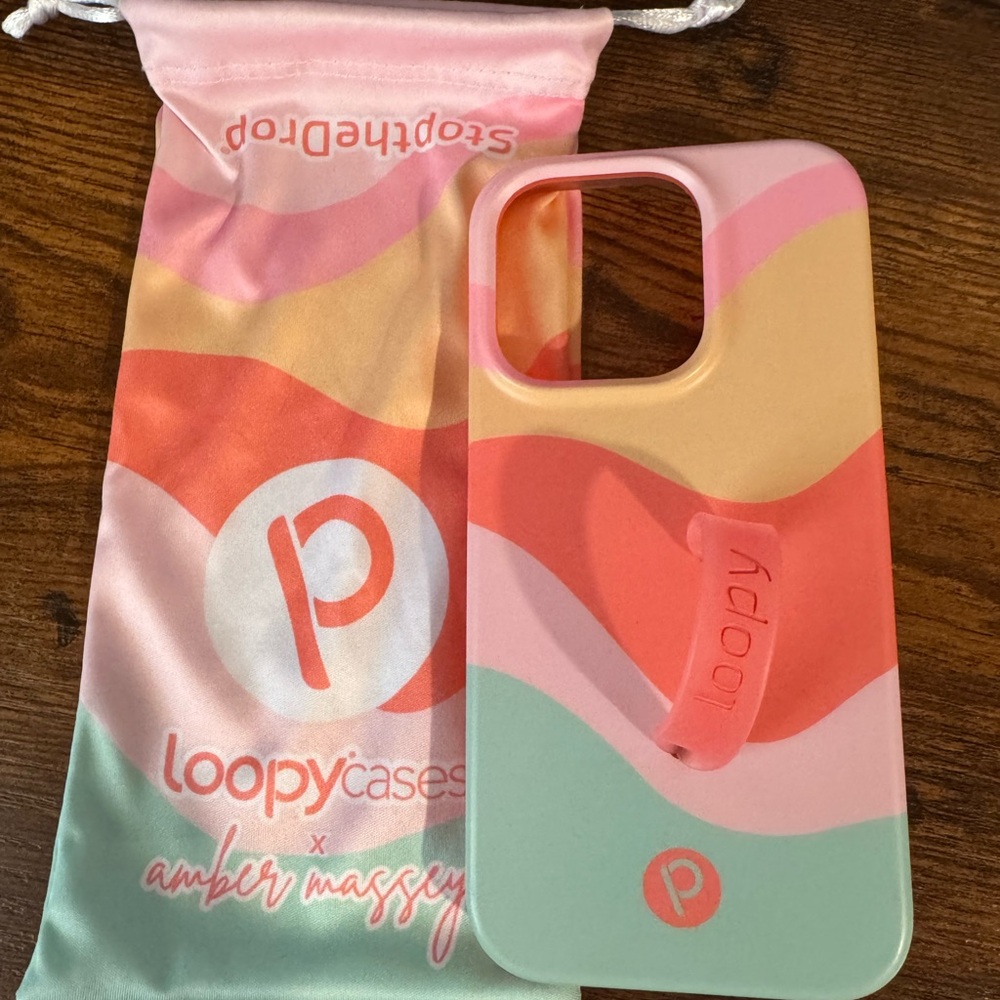 Loopy Case Colorful Wave iPhone 15pro Case
